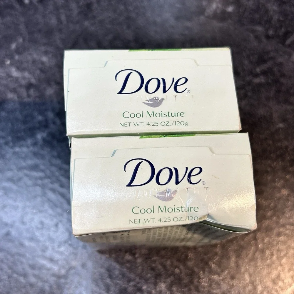2- Dove Cool Moisture Cucumber & Green Tea Bar Soap 1/4 Fresh Hydrating Lotion‎